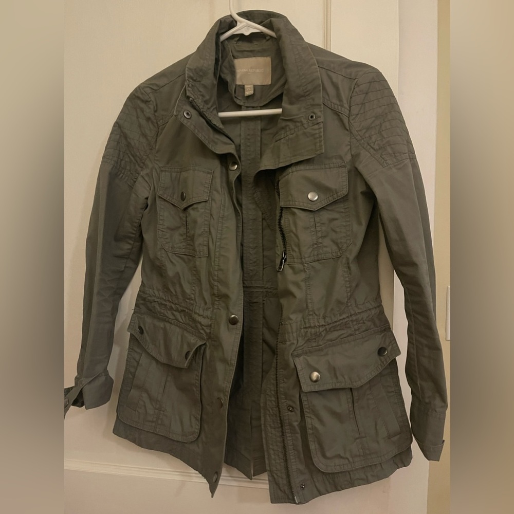 Banana Republic Olive Utility Jacket